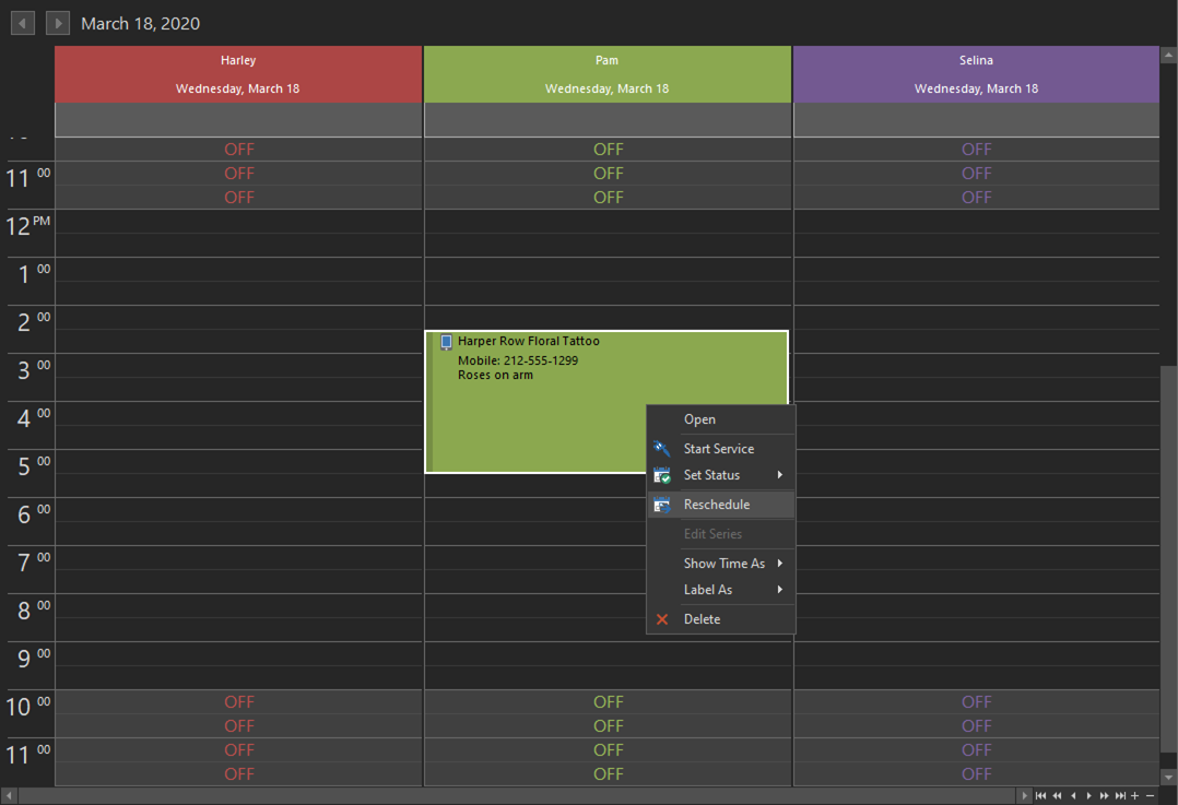 REV23 Desktop Reschedule Appointment Step 1